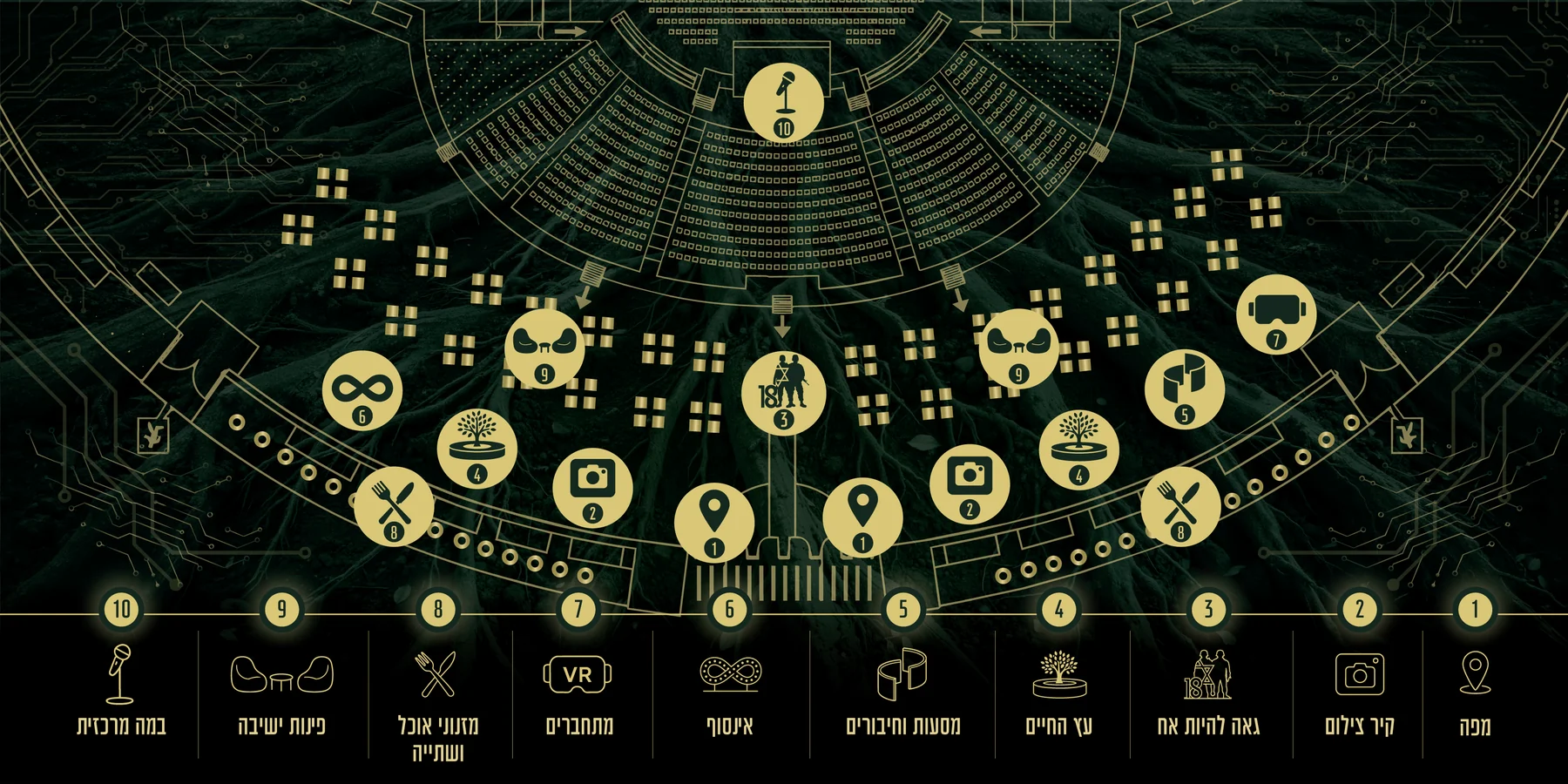 מפת האירוע - לייב פארק ראשון לציון